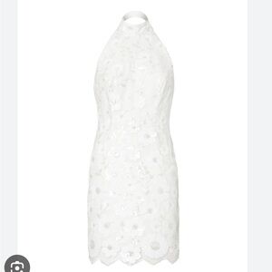 Milly Brand Harriet white beaded dress 

New with tags